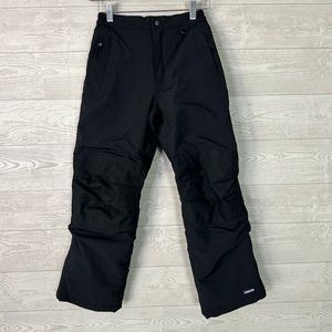 LANDS’ END Youth Black Snow Winter Ski Pants - 10